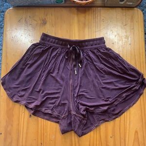 Maroon Lululemon shorts
